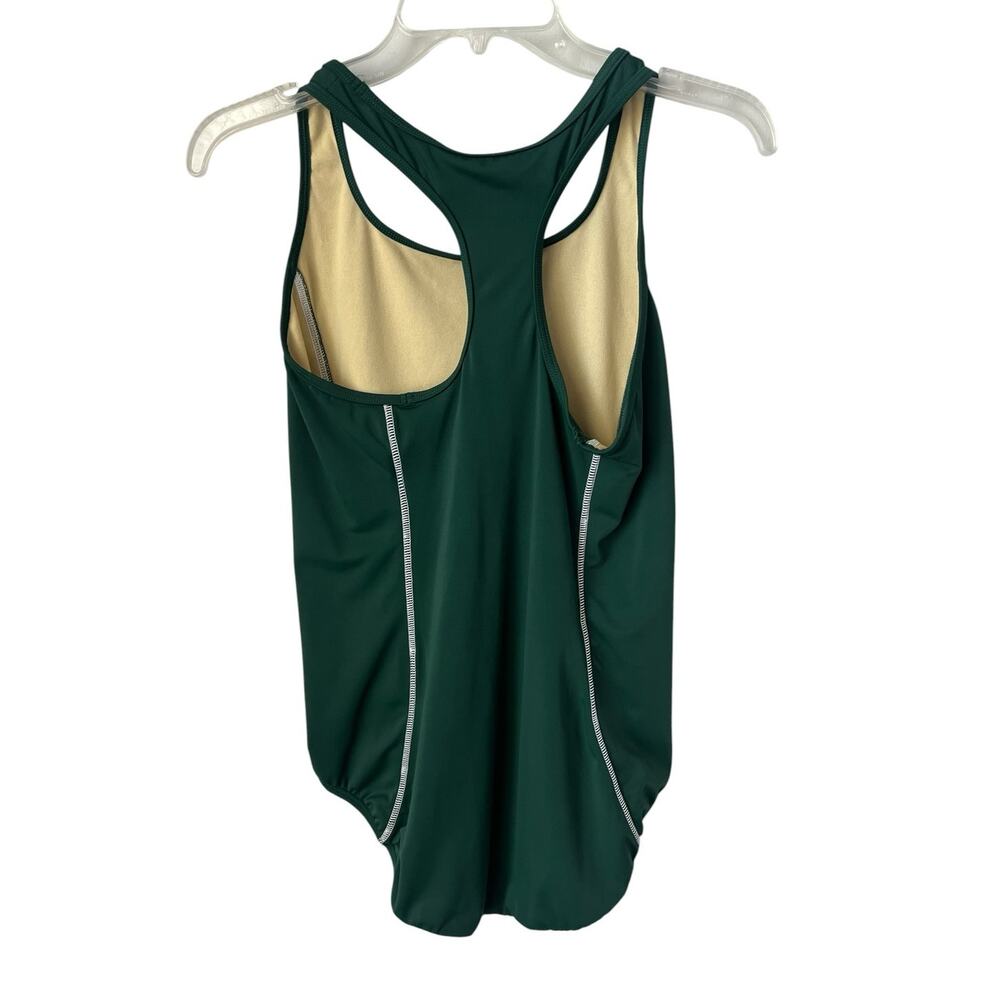 Land's End One Piece Swim Bathing Suit Green Beach Vacation Pool Resort 12 - Picture 2 of 6